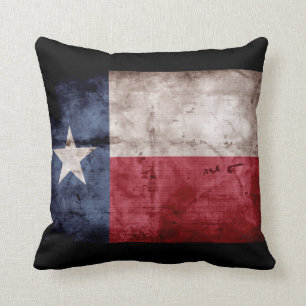 Coussin Drapeau patiné du Texas ;