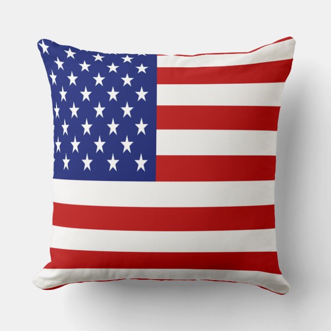 COUSSIN DRAPEAU PATRIOTIQUE AMÉRICAIN (Recto)