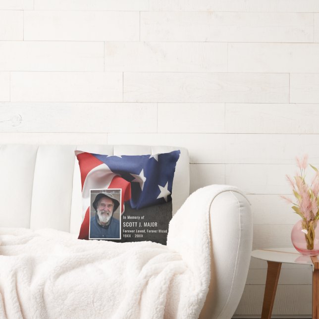Coussin Drapeau Patriotique En Mémoire Amoureuse Sympathie (Canapé)
