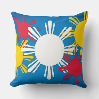 Coussin Drapeau philippin patriotique Sun Pinoy