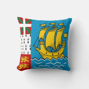 Coussin Drapeau Saint-Pierre-et-Miquelon