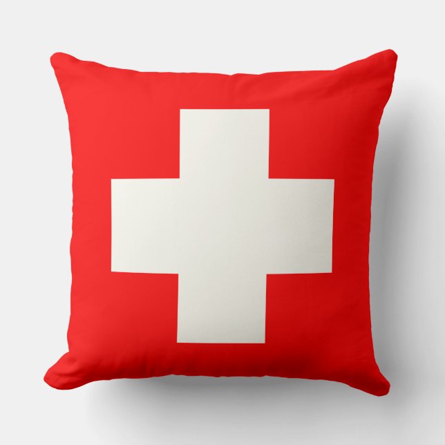 Coussin Drapeau suisse (Recto)