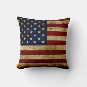 Coussin Drapeau USA / Grunge