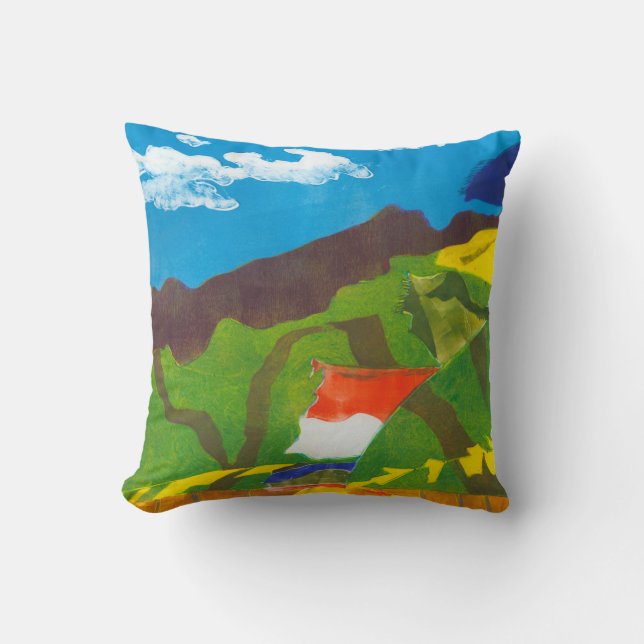 Coussin Drapeaux de prière II (Recto)