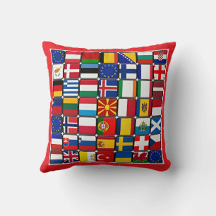 Coussin Drapeaux internationaux
