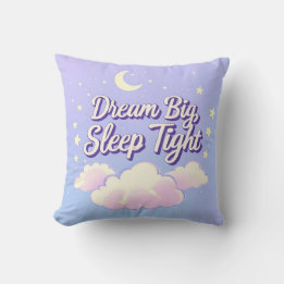 Coussin 'Dream Big Sleep Tight'