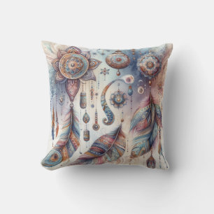 Coussin Dreamcatcher sur un thème bohème