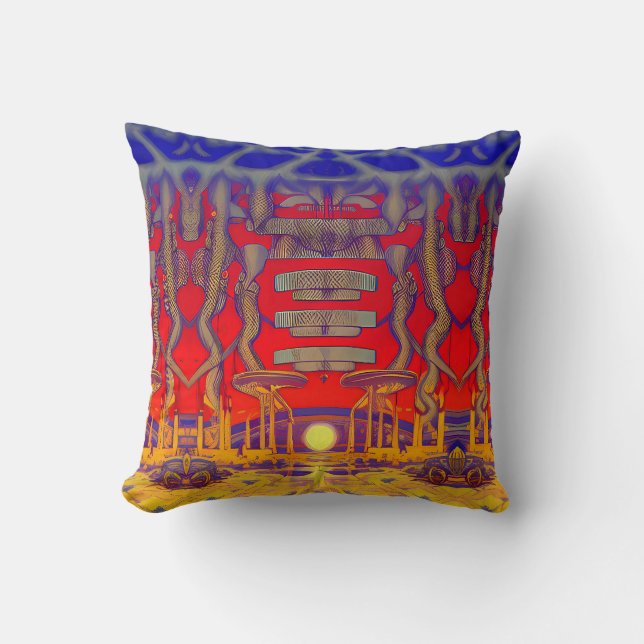 Coussin Dreamland psychédélique (Recto)