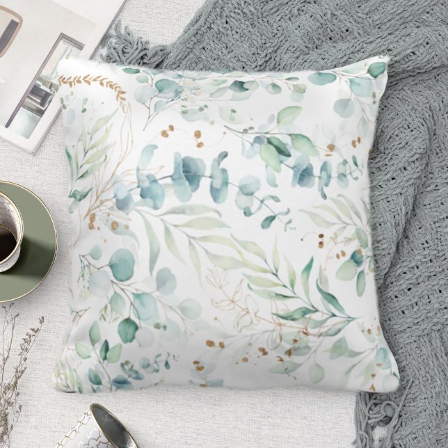 Coussin Dreamy Greenery Motif Blue/Green ID817 (Créateur téléchargé)