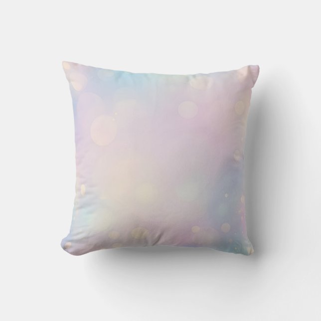 Coussin Dreamy Pastel Bokeh Arrière - plan (Recto)