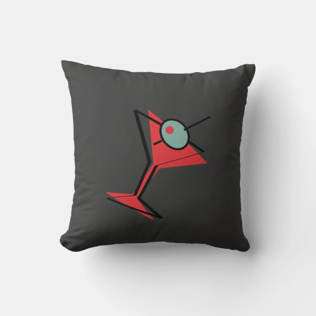 Coussin Droite de temps de Martini (Recto)