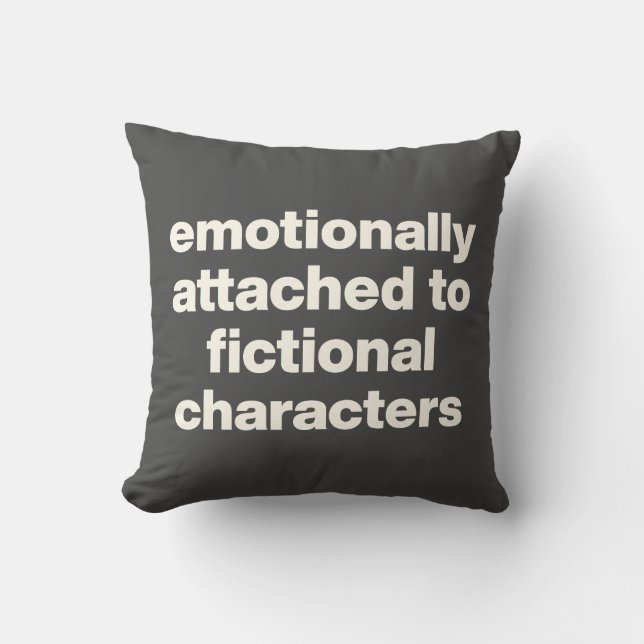Coussin Drôle Amateurs de livre Citation Simple Noir et Bl (Recto)