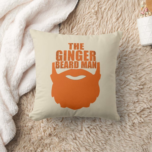 Coussin Drôle barbe à gingembre homme (Couverture)