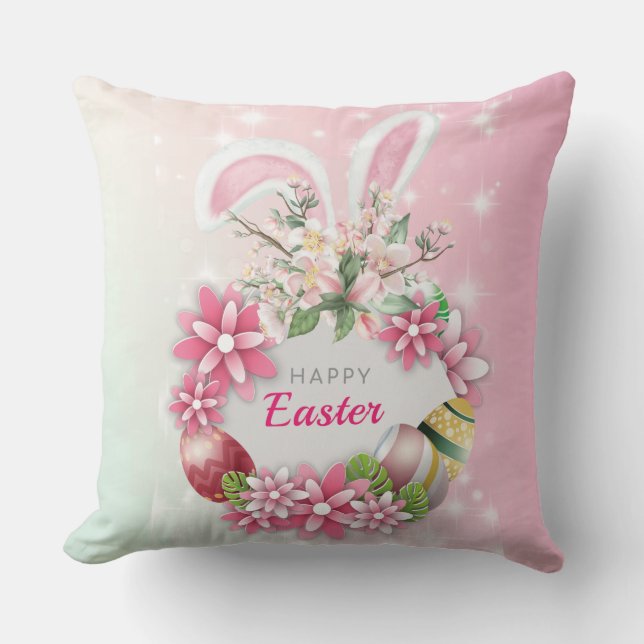 Coussin Drôle Bunny Joyeux Oreille Jour de Pâques (Recto)
