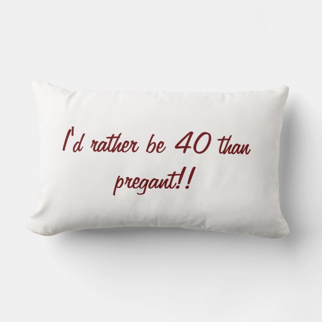 Coussin drôle cadeau d'anniversaire de 40 ans (Recto)