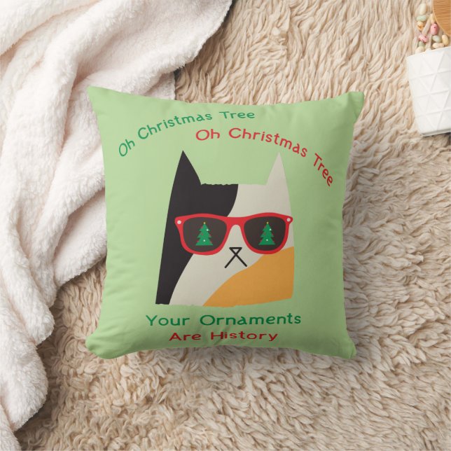Coussin Drôle chat de Noël Bad Kitty (Couverture)