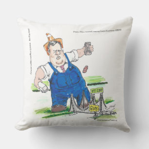 Coussin Drôle Chris Christie Sur L'Oreiller À Thon De Coto