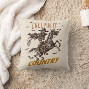 Coussin Drôle Creepin Vintage It Pays Halloween