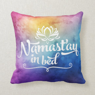 Coussin drôle de citation de mandala de Namaste