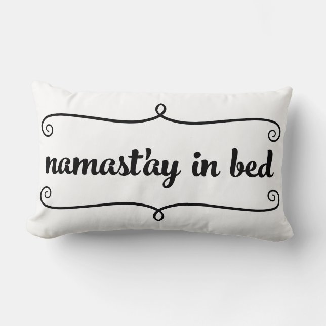 Coussin drôle de citation de Namaste (Recto)
