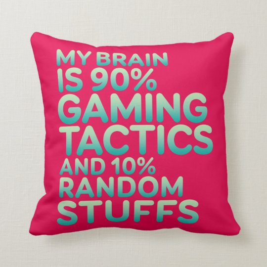 Coussin Drole De Citation Pour Des Jeux Video Geek Zazzle Ca