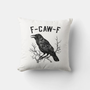 Coussin Drôle de corbeau corneille oiseau corbeau hommes f