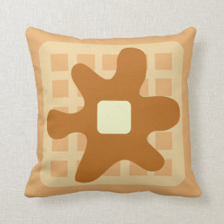 Coussin drôle de gaufre