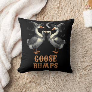 Coussin Drôle d'Halloween de l'oie Bump Oies Vintage