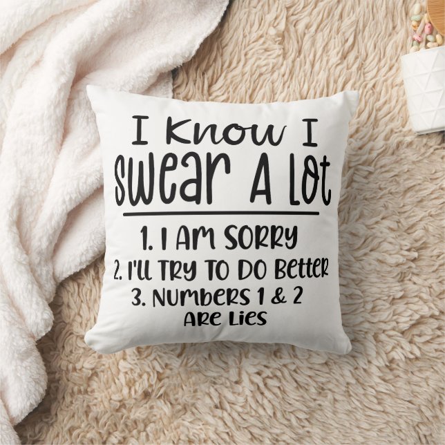 Coussin Drôle Je Sais Que Je Suis Lot (Couverture)
