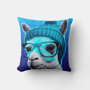 Coussin Drôle Llama Alpaca mignonette Animaux Beanie Casqu