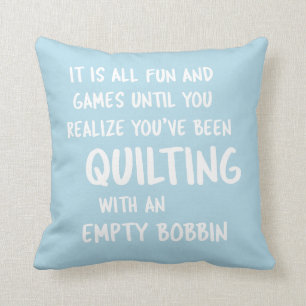 Coussin Drôle Quilting Problèmes Citation pour Quilters 