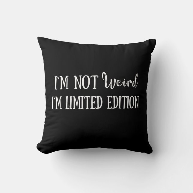 Coussin Drôle, sarcastique, citations introverties (Recto)