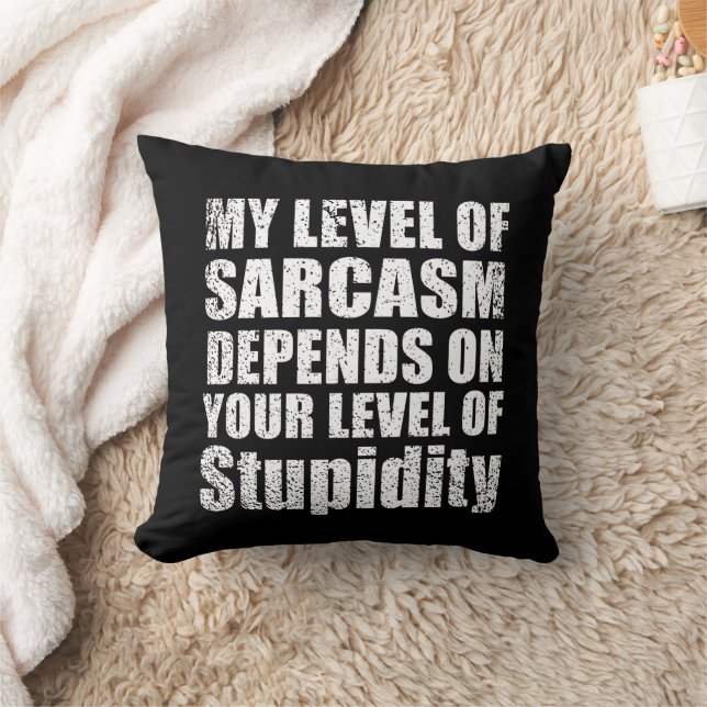 Coussin Drôle sarcastique dit citations célèbres (Couverture)
