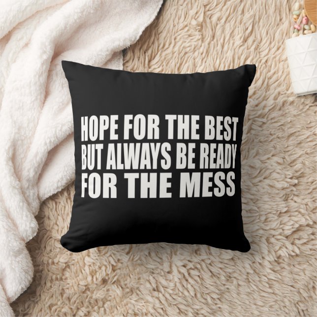 Coussin Drôle sarcastique dit citations célèbres (Couverture)