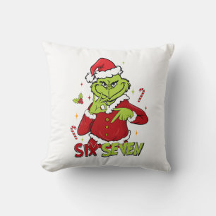 Coussin Drôle Six Sept Meme Noël Viral 6 7 Moyen Mec