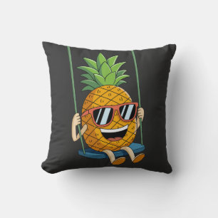 Coussin drôle swing ananas swinger Throw Pillows