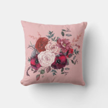 Coussin du bouquet Crimson Rose