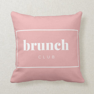 Coussin du club de brunch décoratif