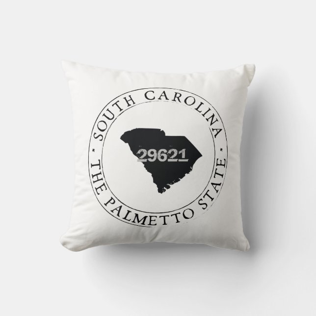 Coussin du code postal de la Caroline du Sud (Recto)
