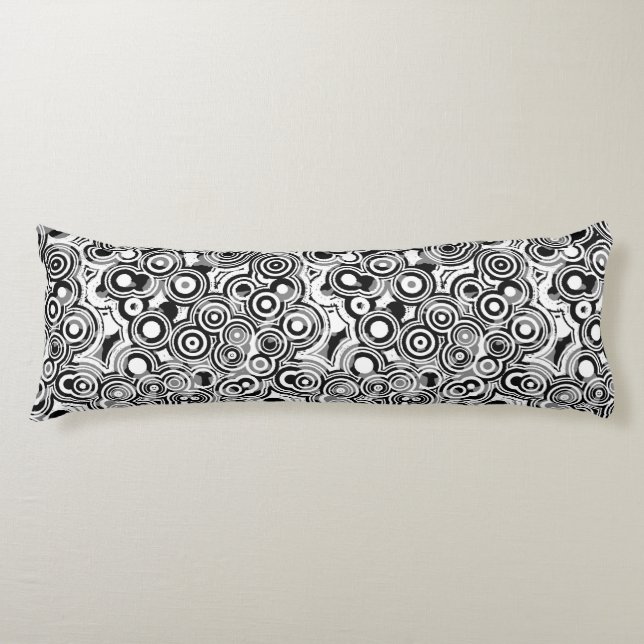 coussin du corps des cercles abstraits (Devant)
