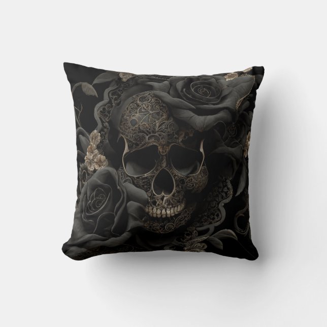 Coussin du crâne floral (Recto)