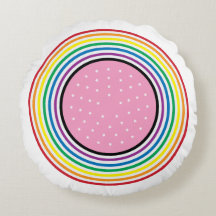 Coussin du drapeau arc-en-ciel - États-Unis Indica