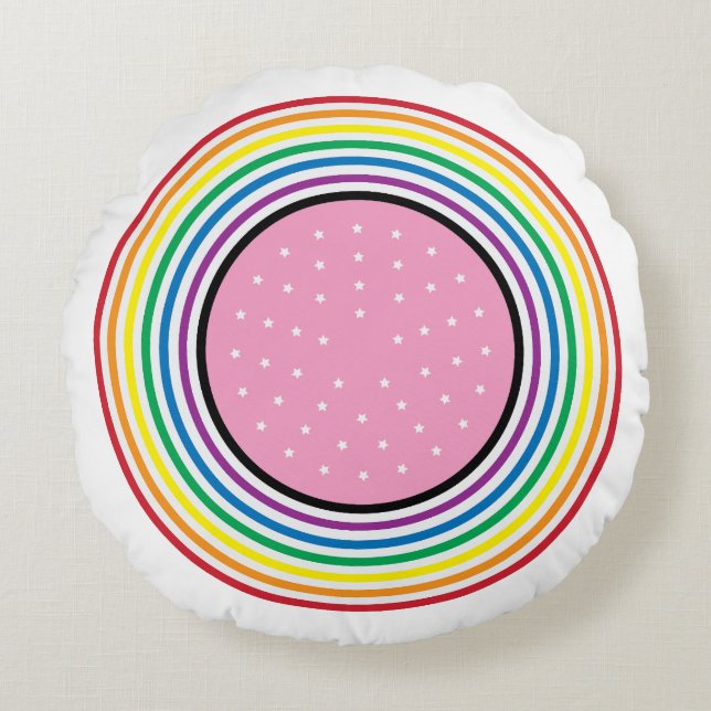 Coussin du drapeau arc-en-ciel - États-Unis Indica (Devant)