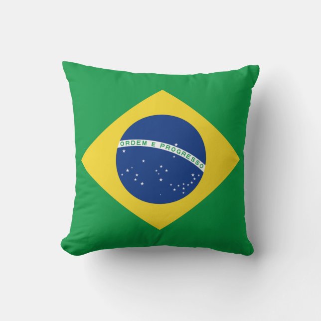 Coussin du drapeau du Brésil (Recto)