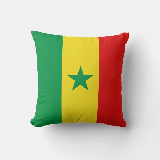 Coussin du drapeau du Sénégal (Recto)