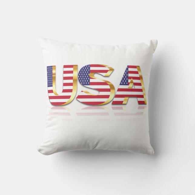 Coussin du drapeau patriotique américain (Recto)