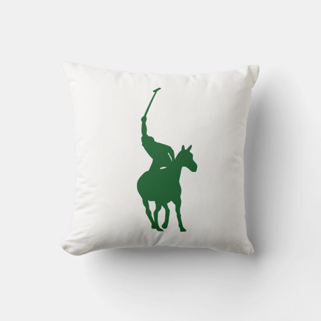 Coussin du Joueur de polo vert (Recto)
