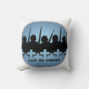 Coussin du Mémorial de guerre de peur que nous oub