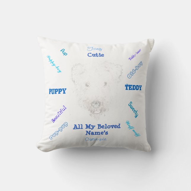 Coussin du nom du chien (Recto)