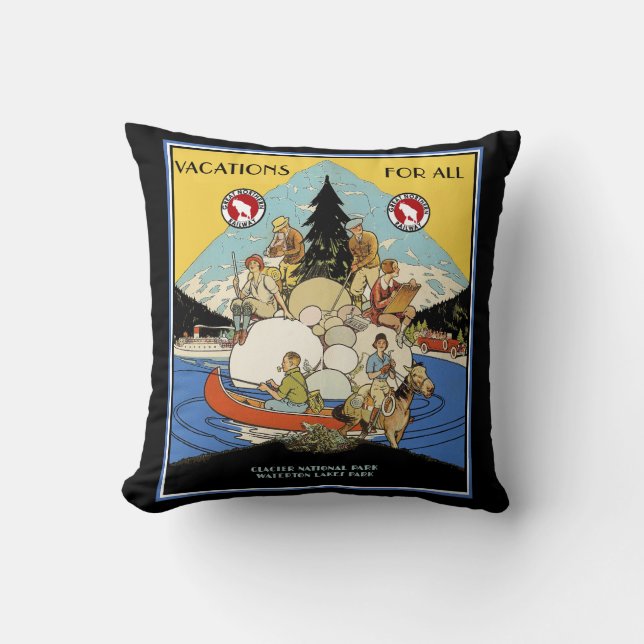 Coussin du parc national du Glacier (Recto)